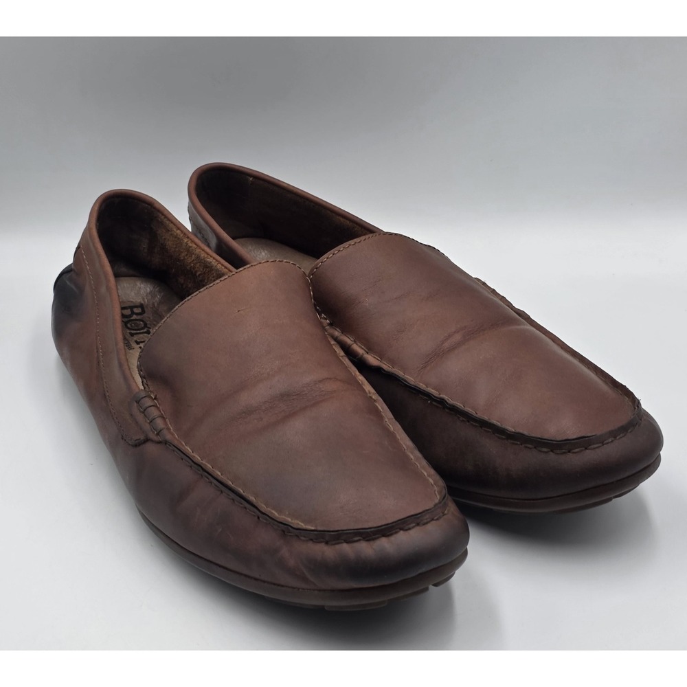 Børn Allan Loafers Mens 11.5M Tan Brown Leather Slip On Comfort Casual‎ Shoes